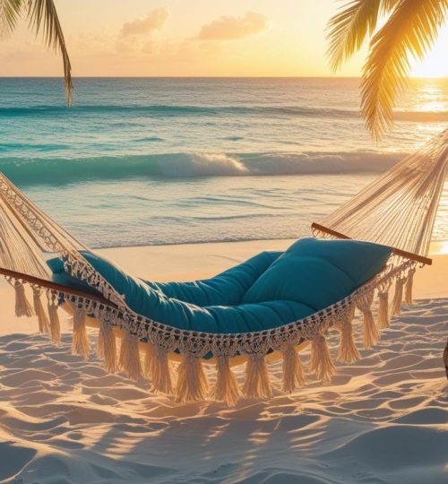 Hammock di pinggir pantai (2)