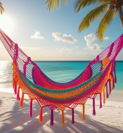 Hammock di pinggir pantai