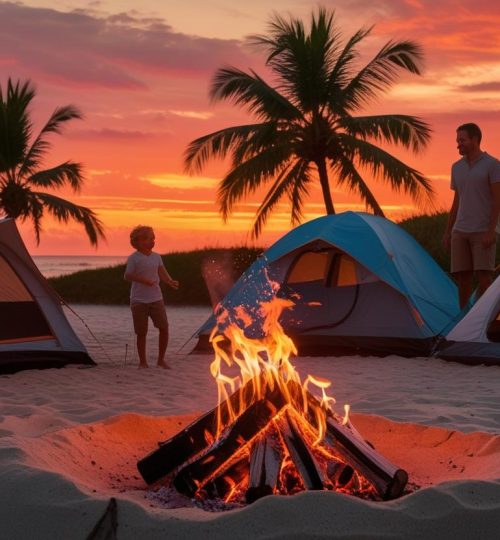 buatkan camping di pantai (2)