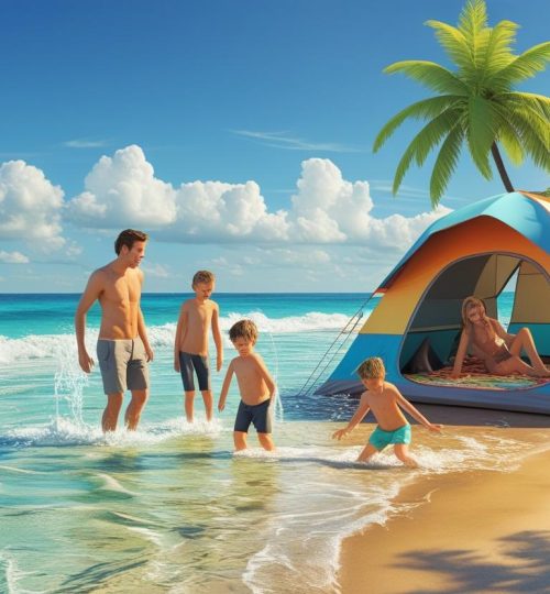 camping dan berenang di pinggir pantai (2)